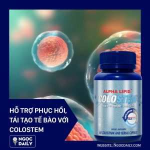 Công dụng của Colostem là hỗ trợ phục hồi và tái tạo tế bào.