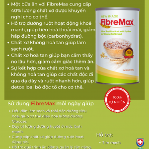 Công dụng của FibreMax là hỗ trợ bổ sung chất xơ, quản lý cân nặng.